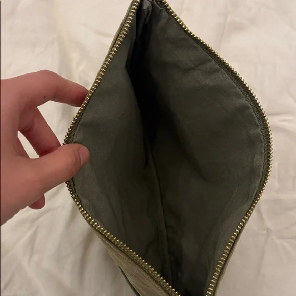 Sezane Olive Green Cosmetic Bag - Picture 7 of 9